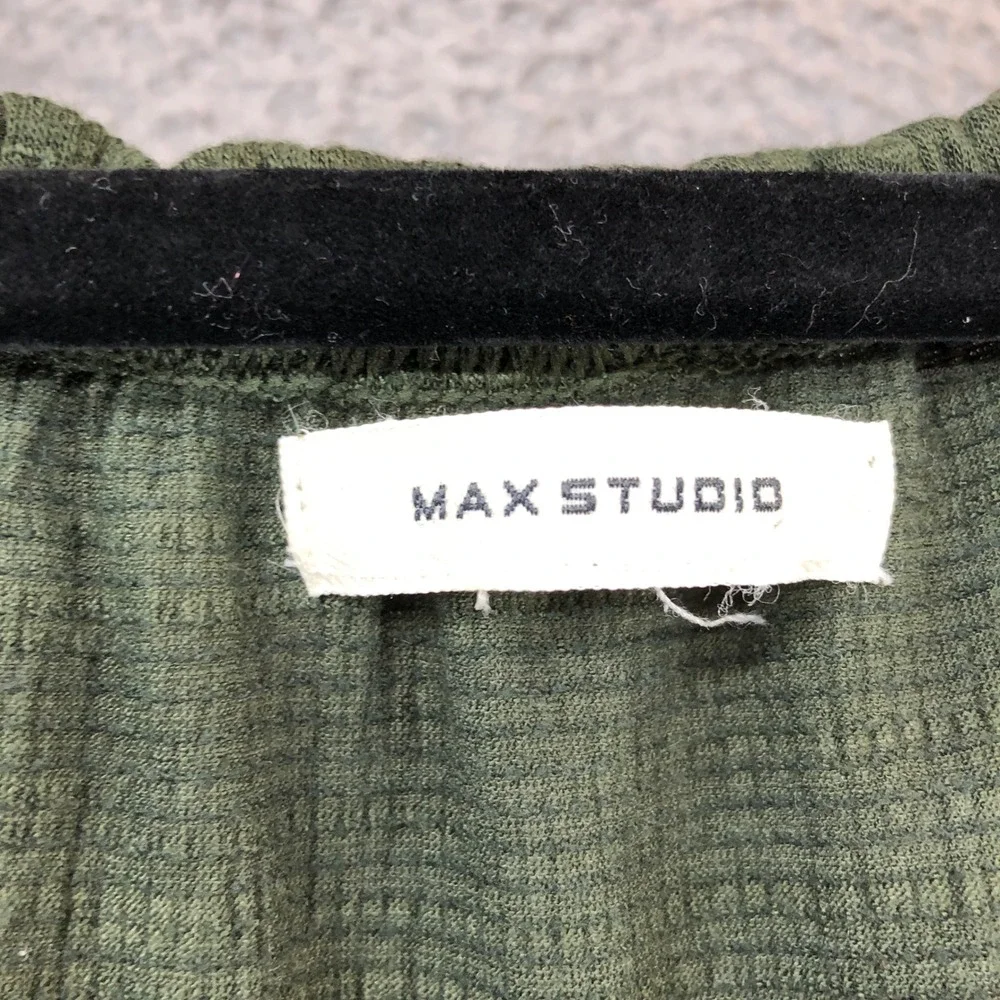 Max Studio Summer Dress Lot Women Small Green Gingham & Solid Boho Tiered